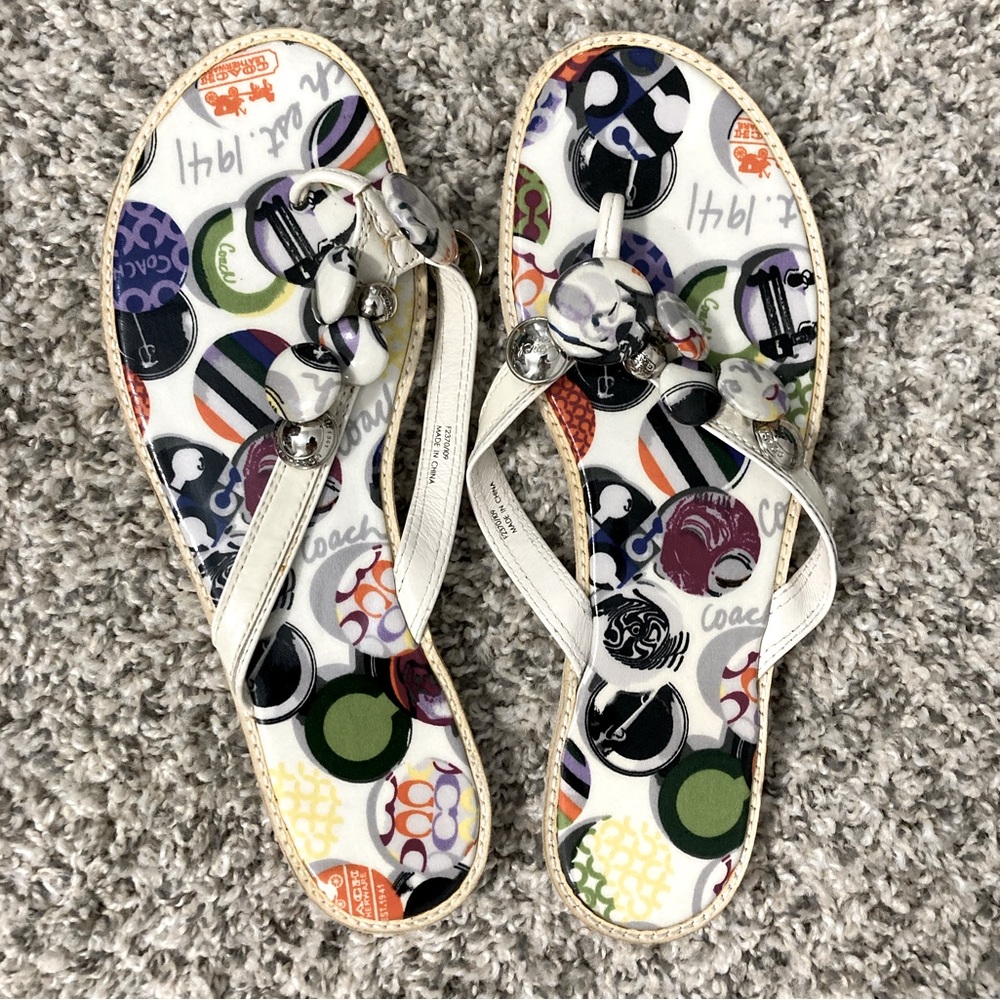 Coach sandals size 9 worn once